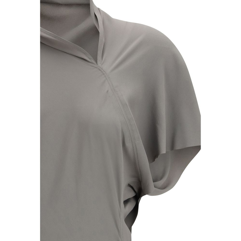Gray acetate casual dress-null