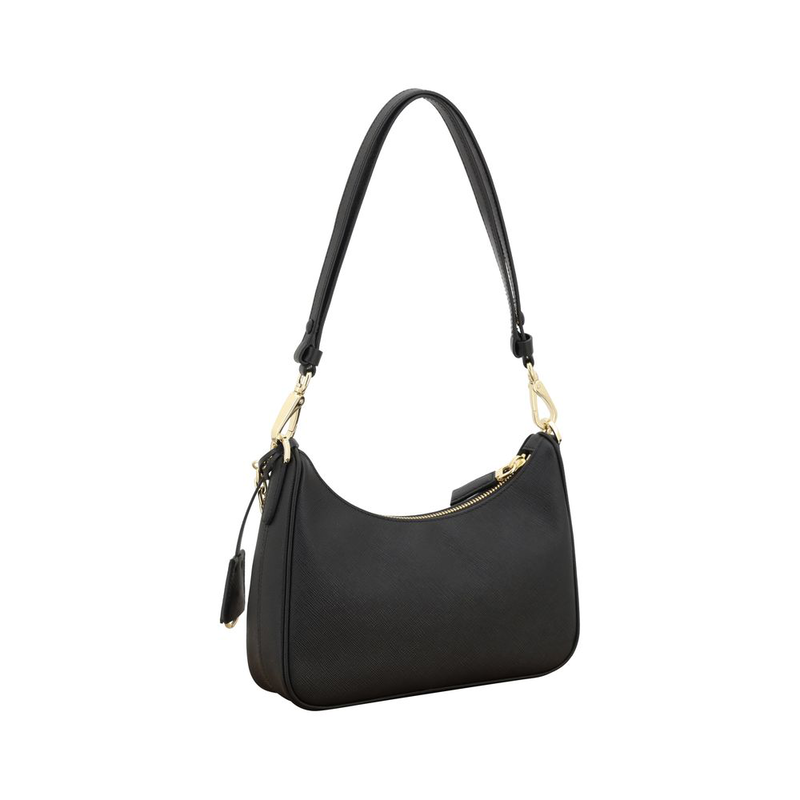 Black calf leather bos taurus shoulder bag-null