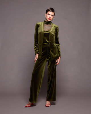 Blazer velvet jacket