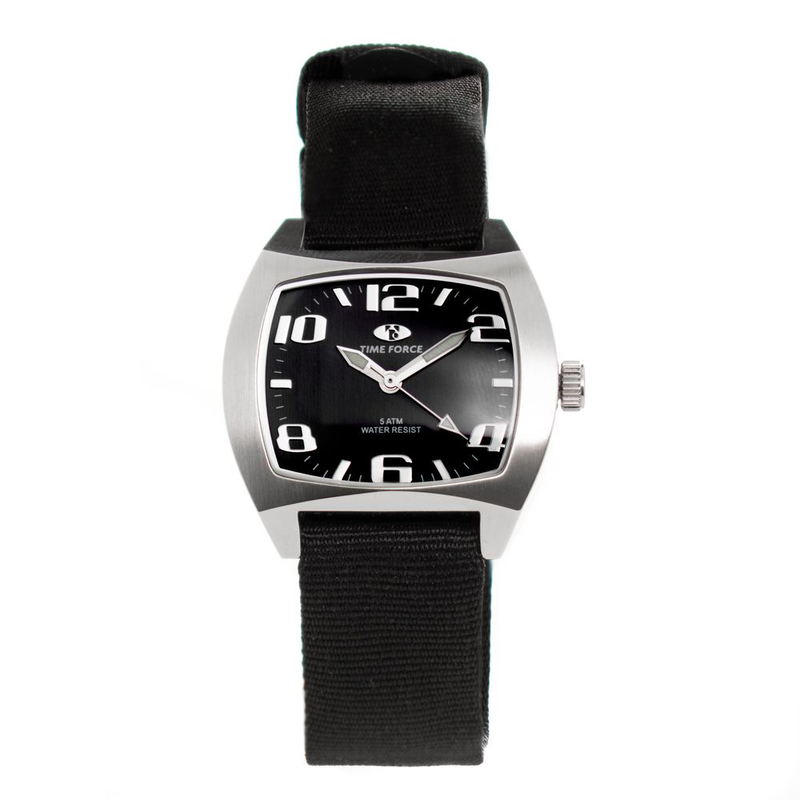 Black nylon sport watch-null