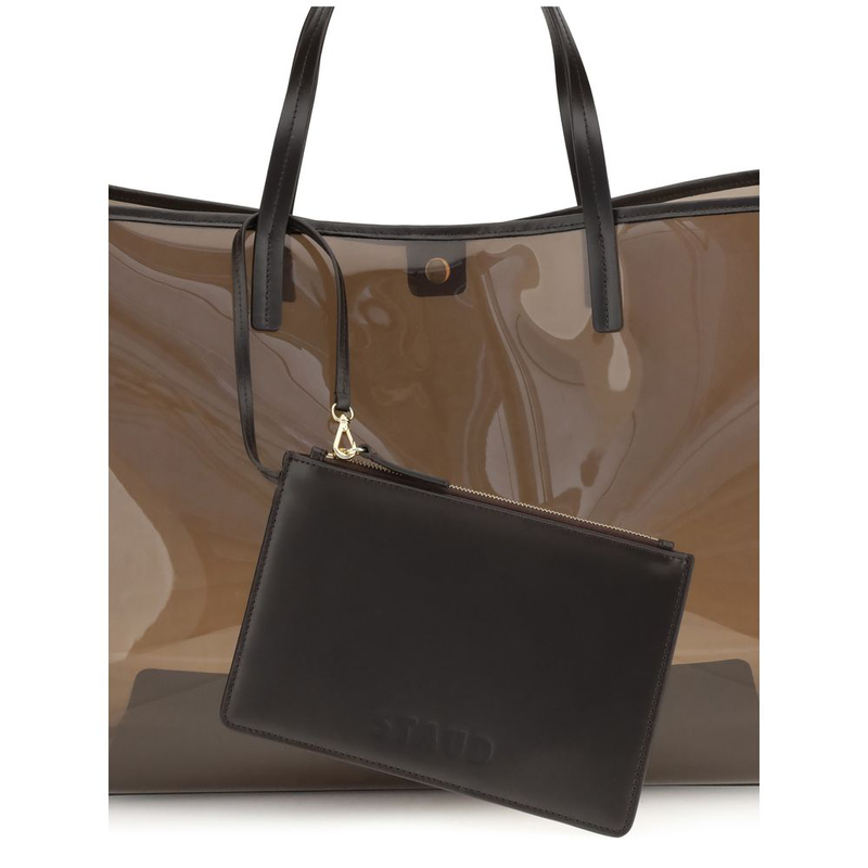 Brown pvc handbag-null