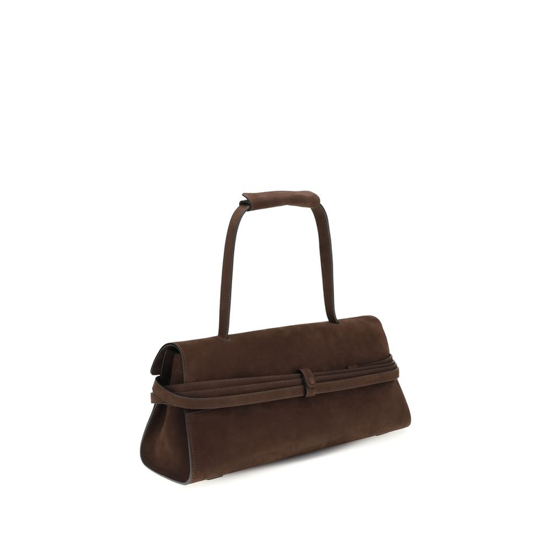 Brown calf leather bos taurus shoulder bag-null