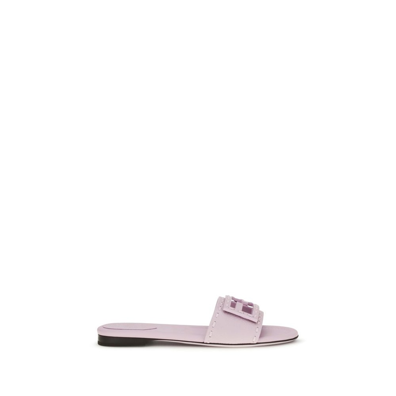 Multicolor calf leather bos taurus flat sandals-null