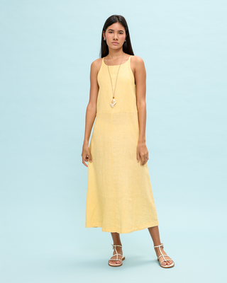 Long linen dress