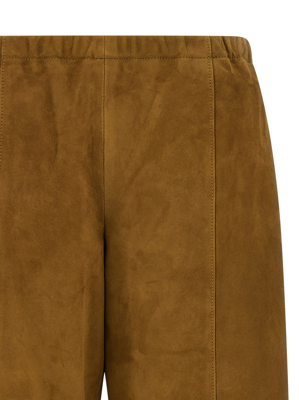 Brown leather pants-null