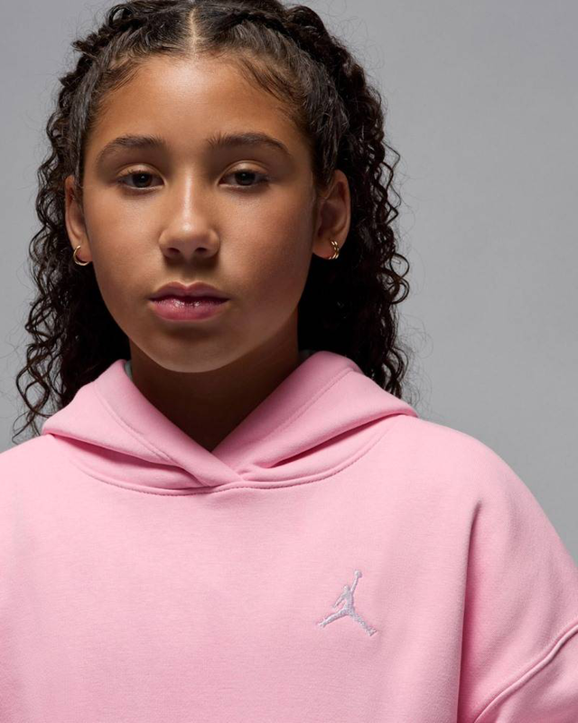 Girls wj brkn fleece po hoodie-null