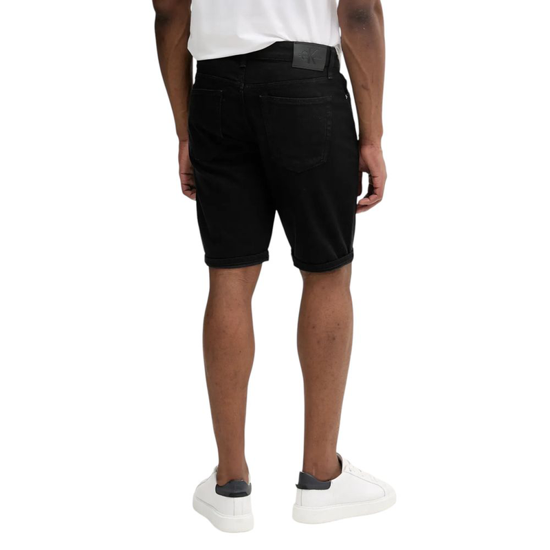 Black cotton bermuda shorts-null