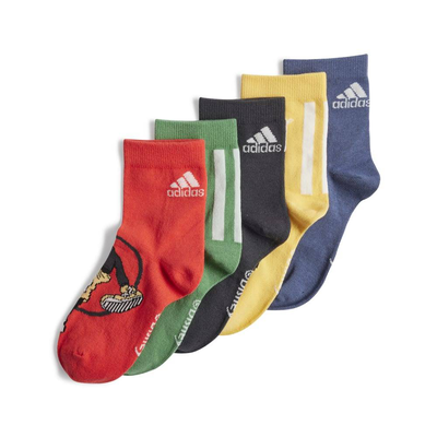 Little kids mickey mouse 5-pair socks, Ink, medium