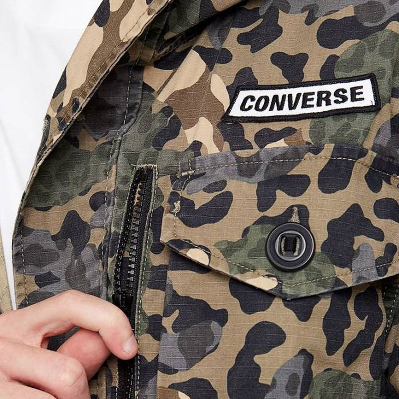 Converse camo cotton utility jacket mens-null