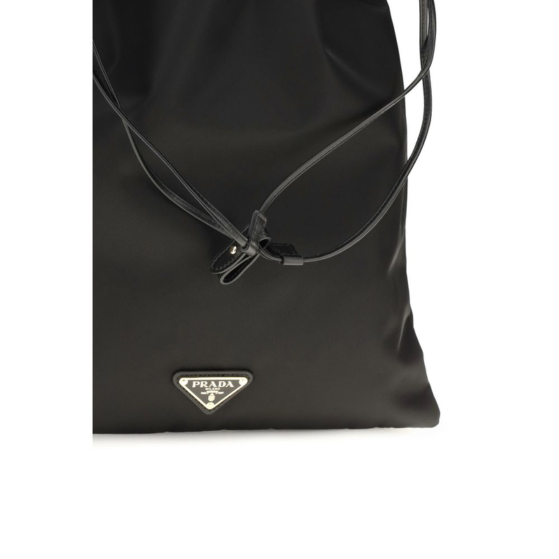 Black polyamide clutch bag-null