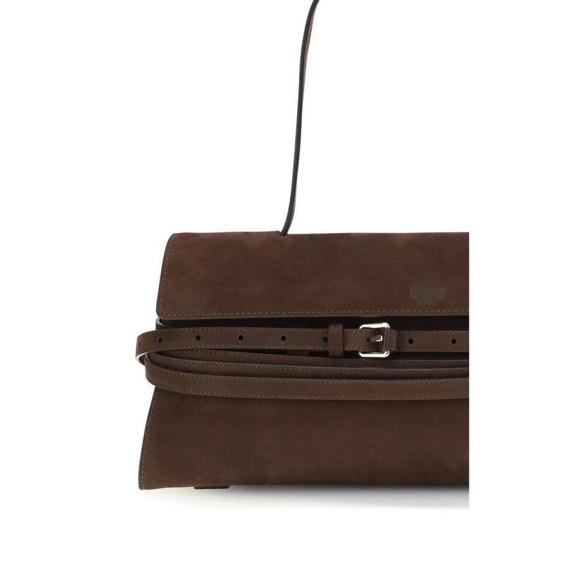 Brown calf leather bos taurus shoulder bag-null