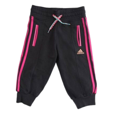 Adida yg r 3/4 kn pant girl, Black, medium