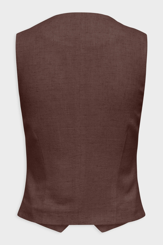 Only siesta linen vest-null