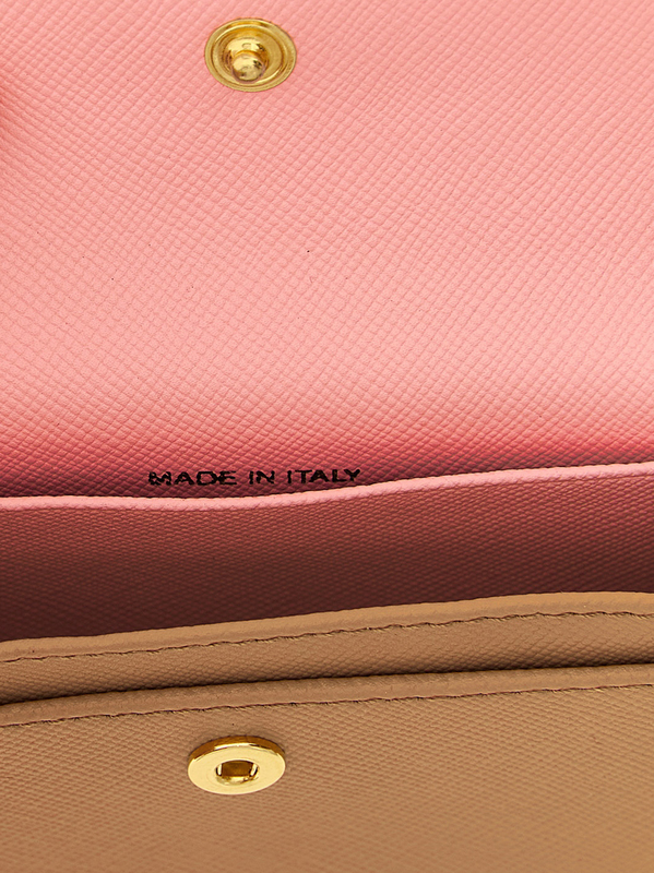 Multicolor calfskin cardholder-null