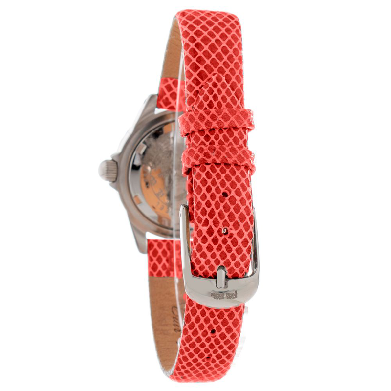 Multicolor leather dress watch-null