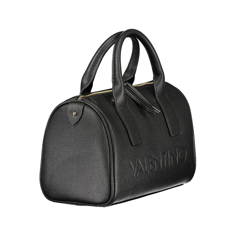 Nero poliuretano women handbag-null
