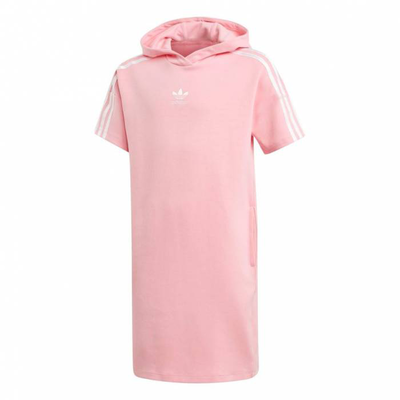 Girls marble hooded dress