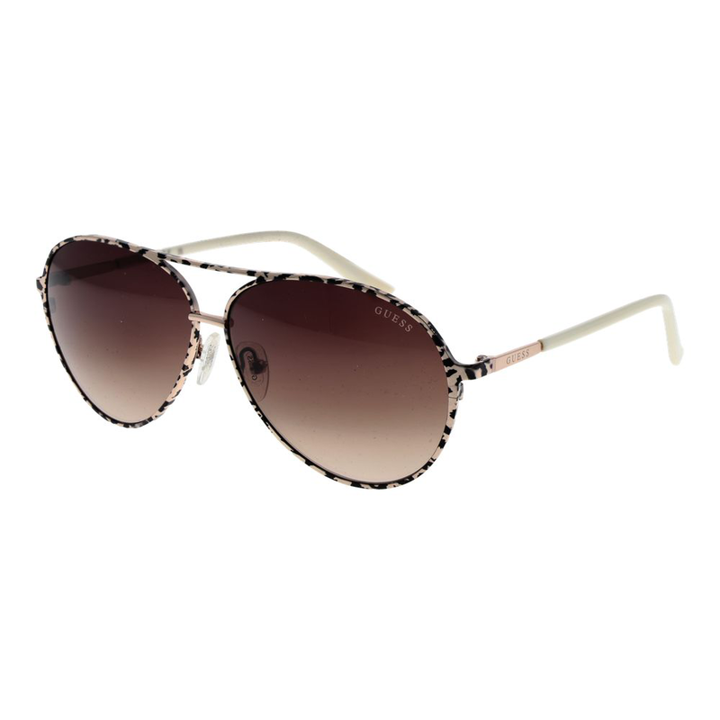 Beige metal sunglasses-null