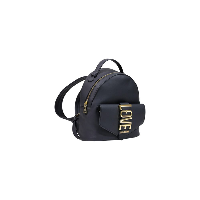 Black polyethylene backpack-null