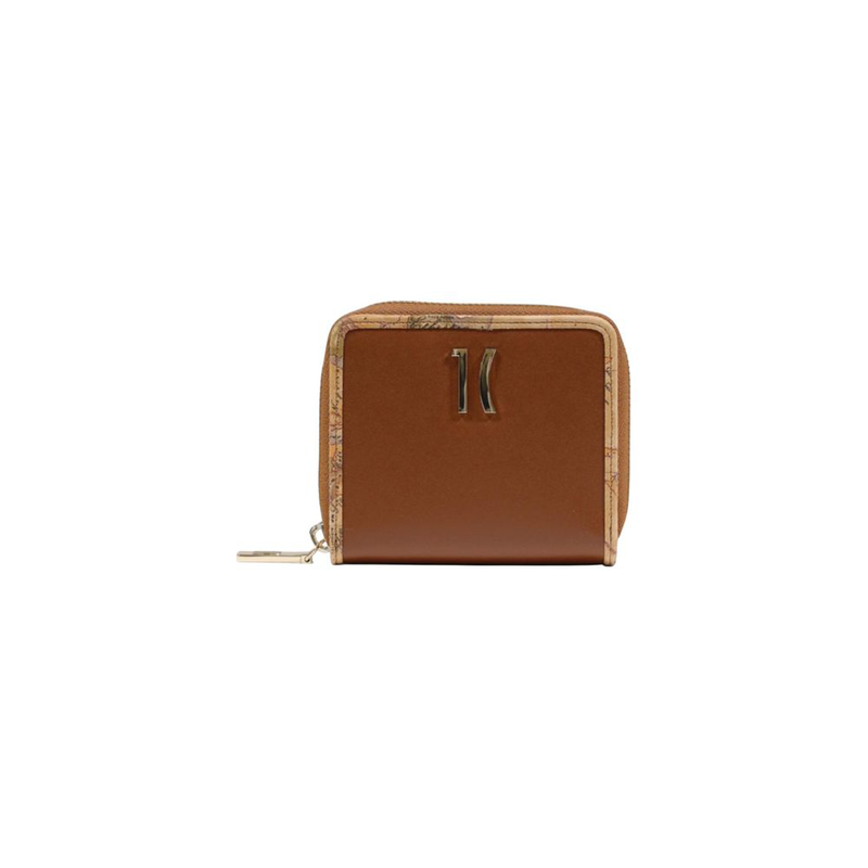Brown leather wallet-null