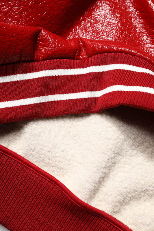Red wool dglogo embroidery pullover sweater-null