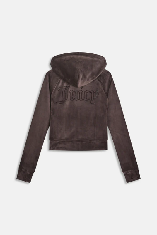 Juicy Couture crystal velour set - chocolate-null