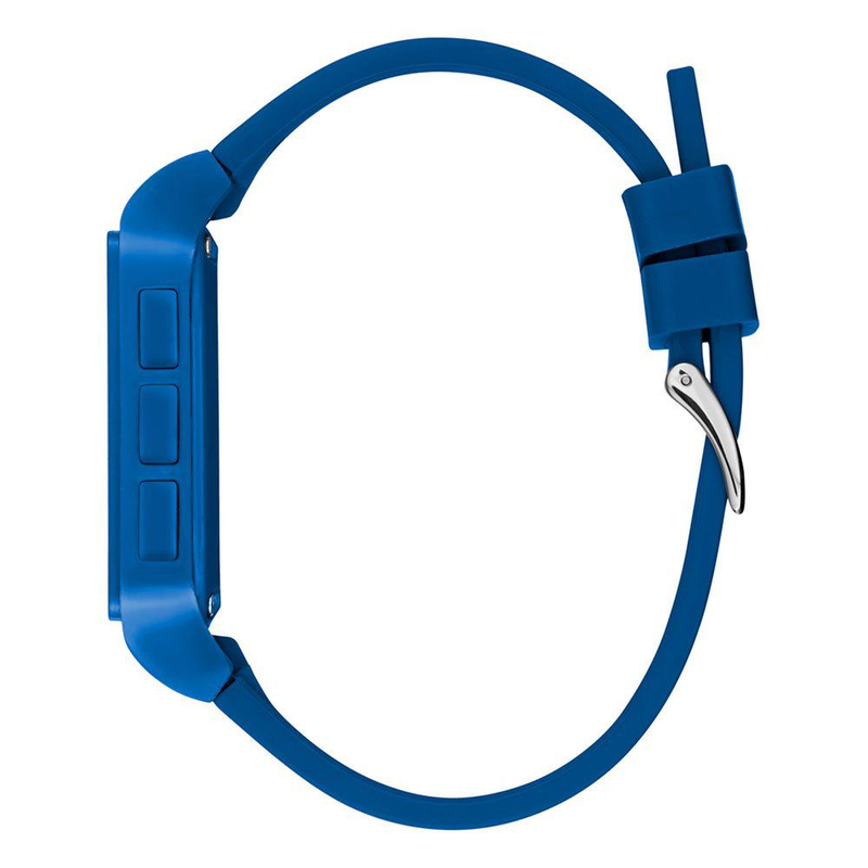 Blue synthetic digital watch-null