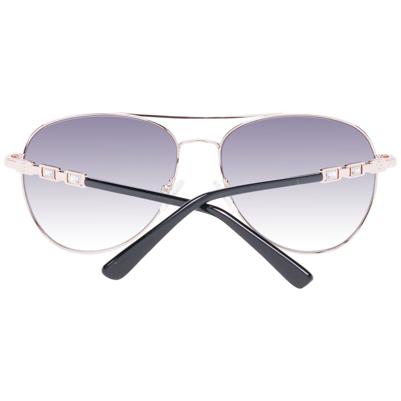 Rose gold metal sunglasses-null