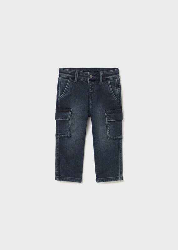 Product image: Soft denim cargo pants-null