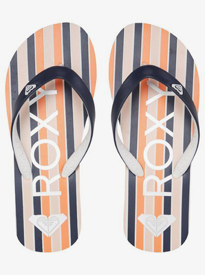 Roxy kids girls tahiti vii flip flop, Navy, medium