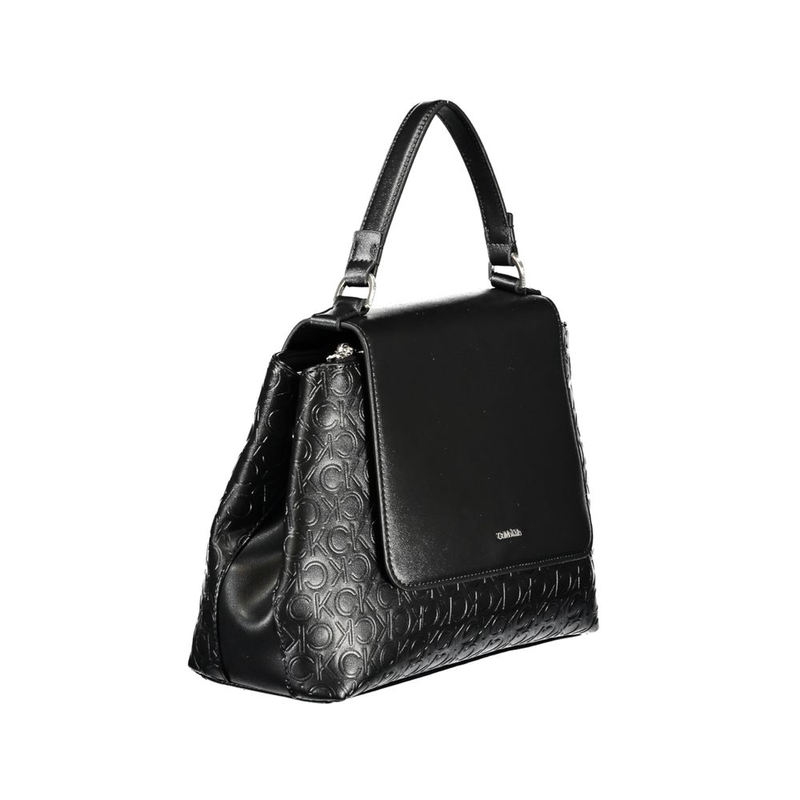 Black polyester women handbag-null