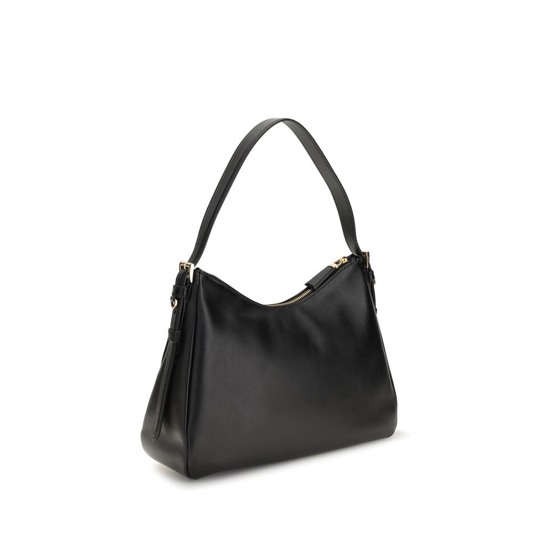 Black calf leather bos taurus shoulder bag-null