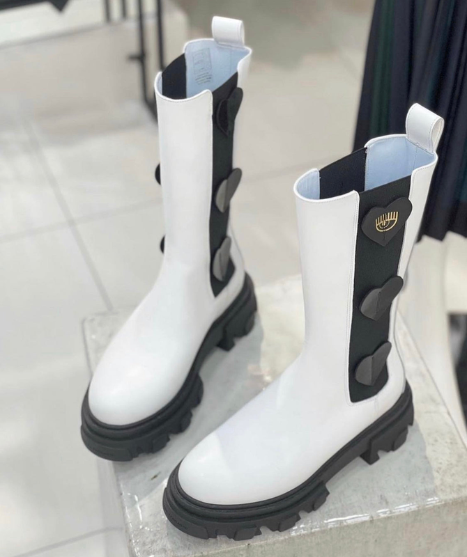 Chiara ferragni white boots 64%-null