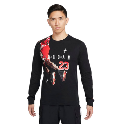 Brand festive mens t-shirt, Black / Active Red, medium