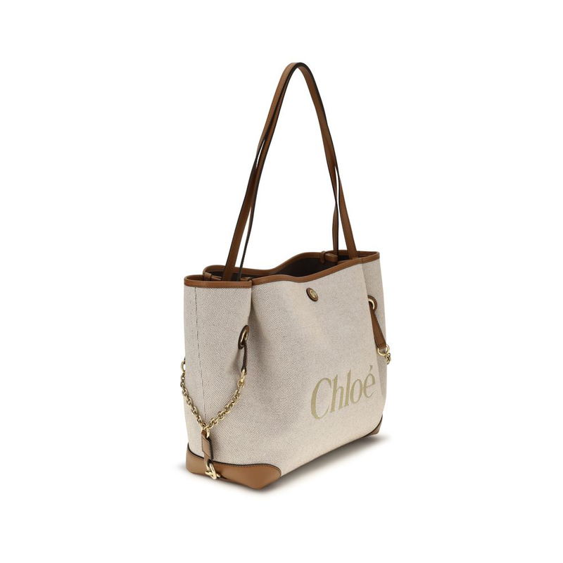 Beige cotton shoulder bag-null