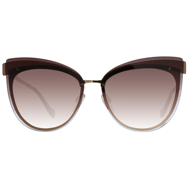 Brown metal sunglasses-null