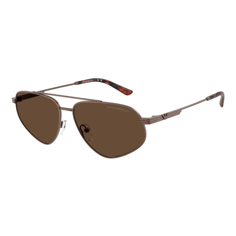 Brown metal sunglasses-null