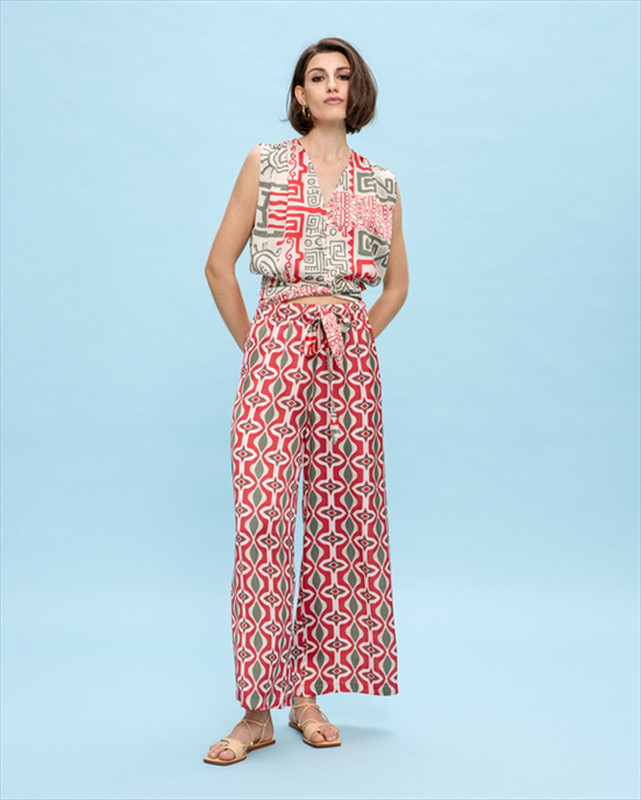 Trouser printed-null