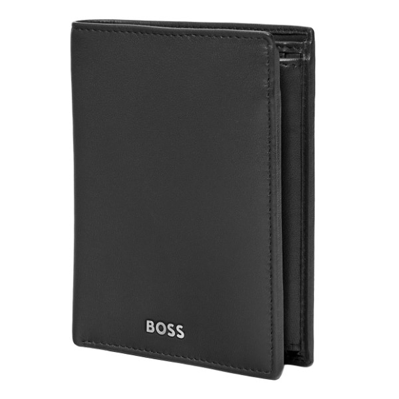 Product image: Boss card holder with flap and money pocket classic smooth black-null