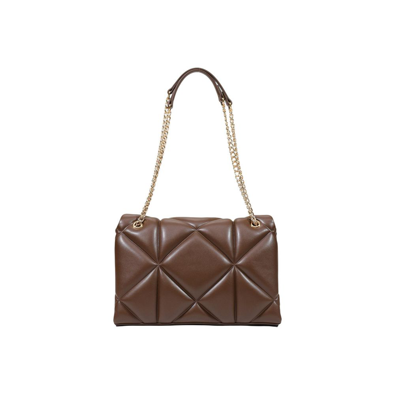 Brown polyethylene handbag-null