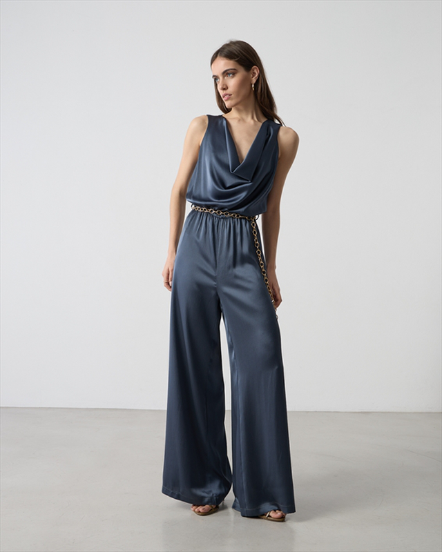 Jumpsuit satin drape-null