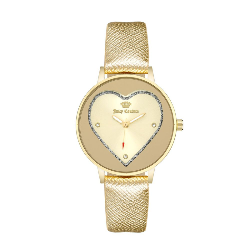 Gold plastic dress watch-null