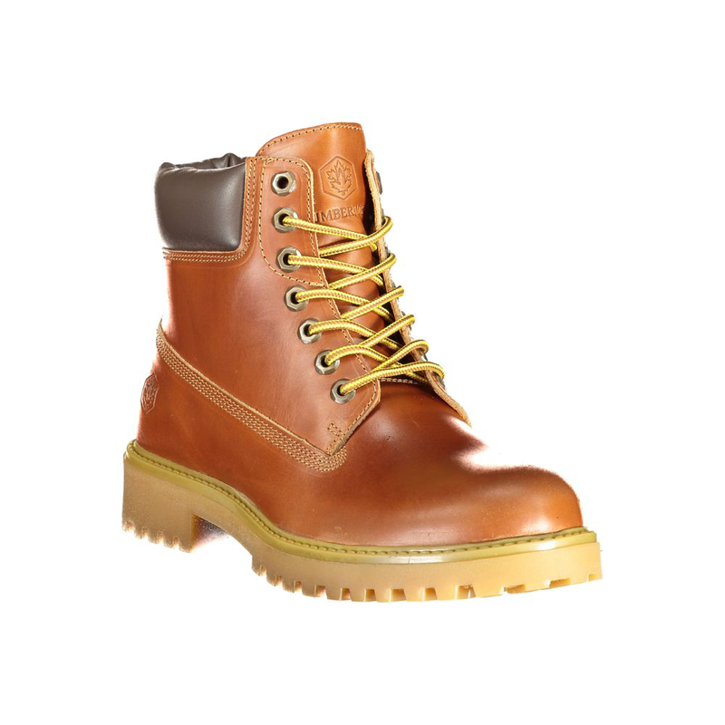 Marrone leather men sneaker-null