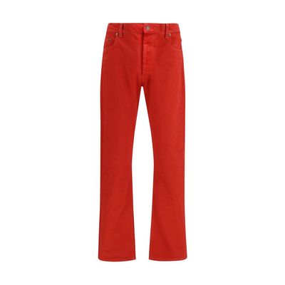Multicolor cotton straight-leg jeans, Multicolor, medium