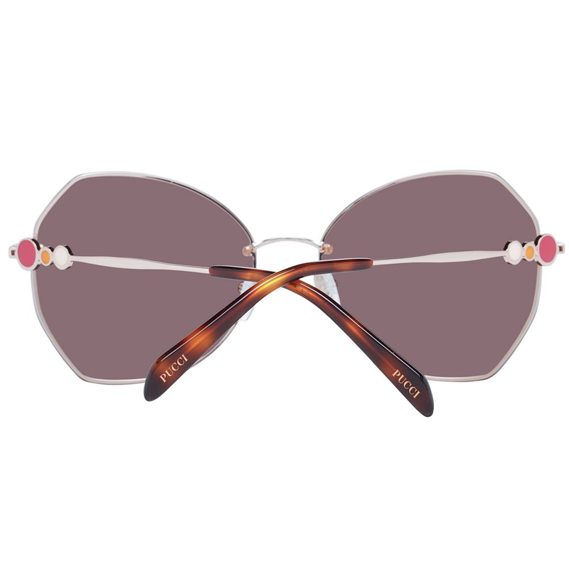 Rose gold metal sunglasses-null