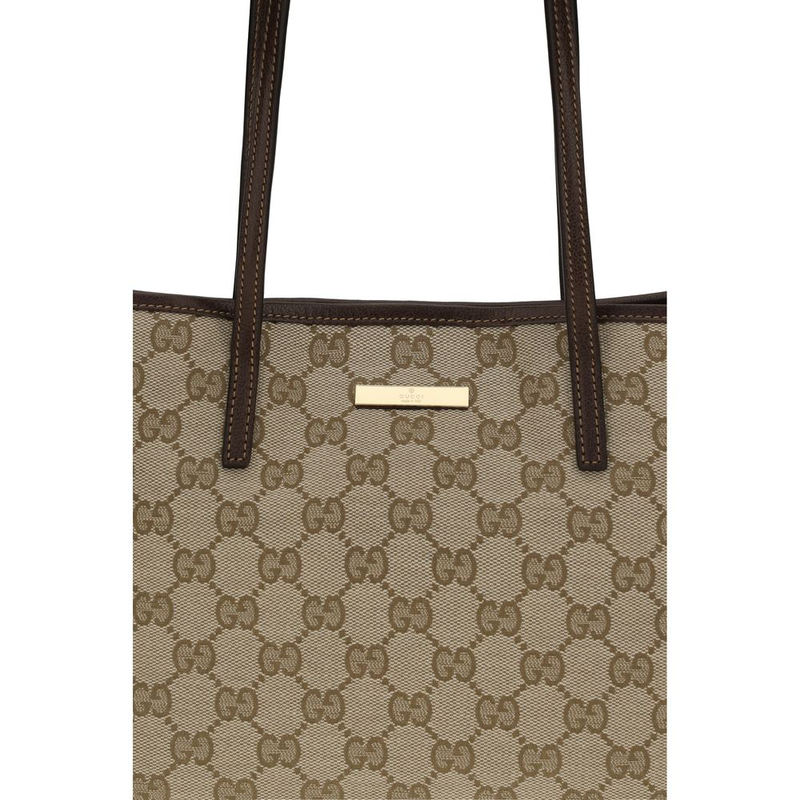 Beige polyester handbag-null