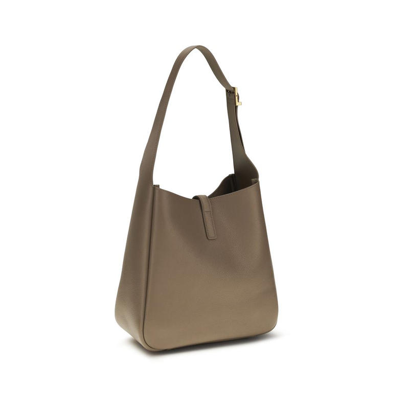 Gray calf leather bos taurus shoulder bag-null