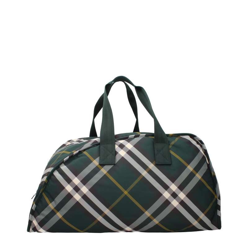 Green fabric luggage and travel-null