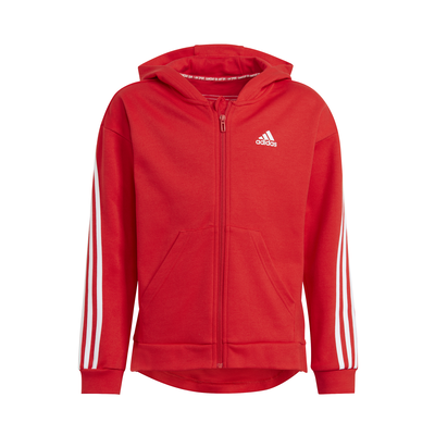 Adidas girls 3-stripes full-zip hoodie (gt6889)
