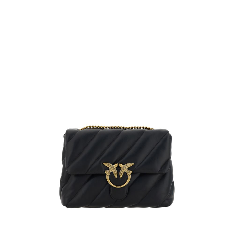 Black calf leather bos taurus shoulder bag-null